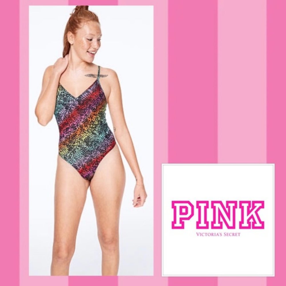 Victoria's Secret PINK V Neck Bodysuit NWT